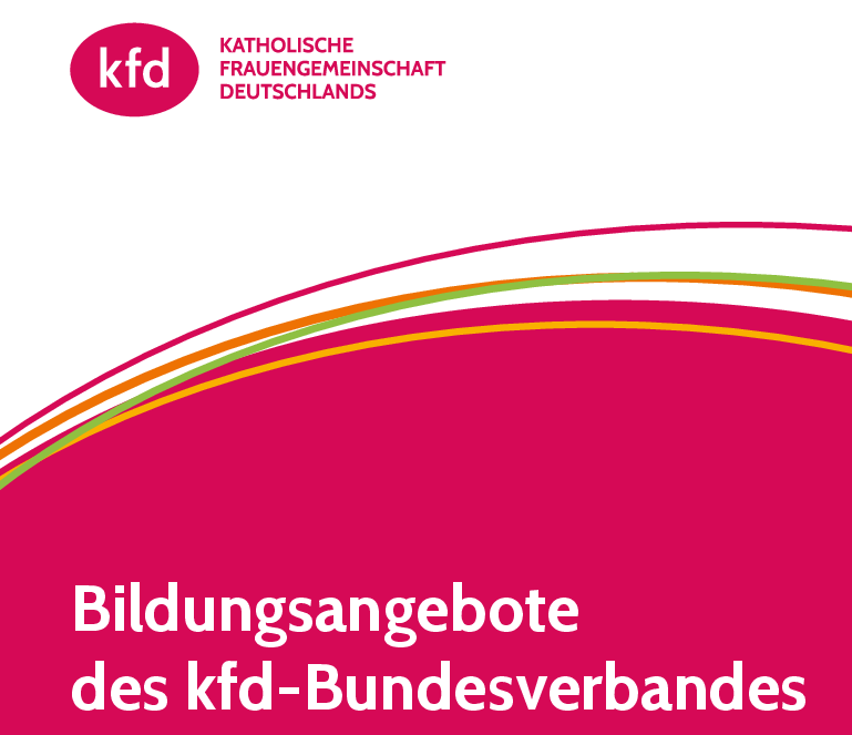 Schriftzug Bildungsangebote unter bunten Bögen