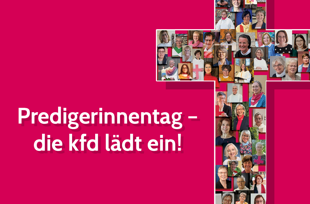 Kreuz mit Gesichtern von vielen Frauen darin