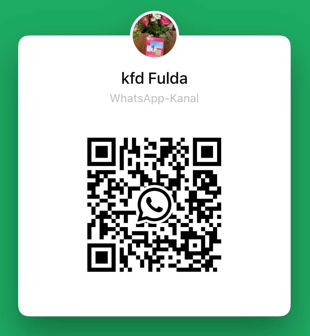 QR Code für den kfd Whatsapp Kanal