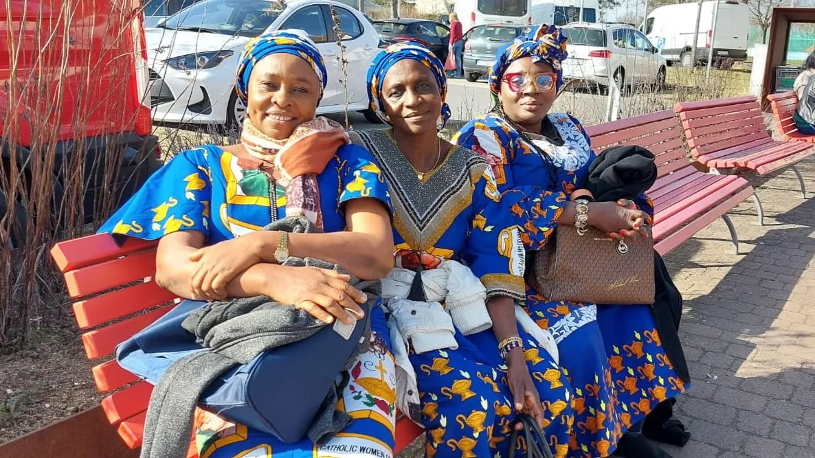 3 Frauen aus Nigeria, Diözese Idah zu Besuch in Fulda