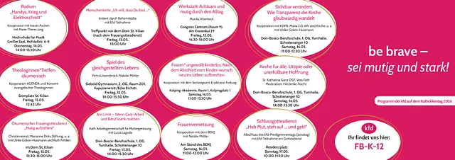 Die kfd beim Katholikentag in Würzburt